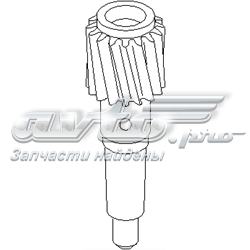 Шестерня спідометра, ведена 102689756 Hans Pries (Topran)