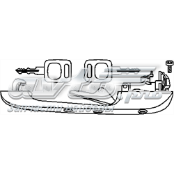Ручка передньої двері зовнішня права 103709755 Hans Pries (Topran)