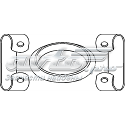Прокладка прийомної труби глушника 102539016 Hans Pries (Topran)