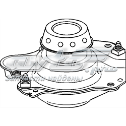 Подушка (опора) двигуна, ліва 103991755 Hans Pries (Topran)
