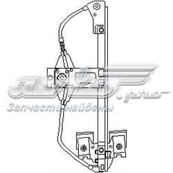 Механізм склопідіймача двері задньої, правої 103157755 Hans Pries (Topran)