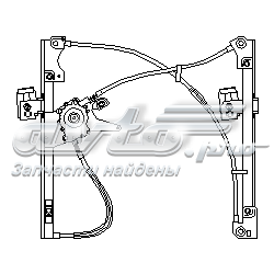 Механізм склопідіймача двері передньої, правої 107389755 Hans Pries (Topran)