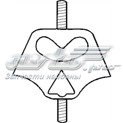 Подушка (опора) двигуна ліва/права 104279755 Hans Pries (Topran)