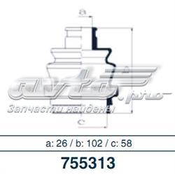 755313 Ruville Пильник ШРКШ внутрішній, передній півосі