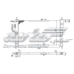 Радіатор охолодження двигуна BMQ326 Magneti Marelli