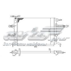 Радіатор охолодження двигуна BMQ960 Magneti Marelli