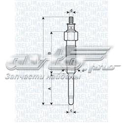 Свічка накалу UC48A Magneti Marelli