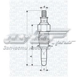 UX25A Magneti Marelli Свічки розжарювання