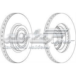 Гальмівні диски передні DDF1461 Ferodo