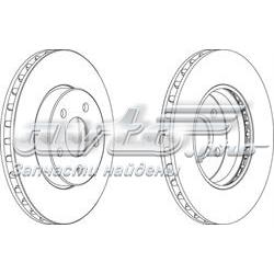 Диск переднього гальма Ferodo DDF1252 ціна, від 52.86 USD