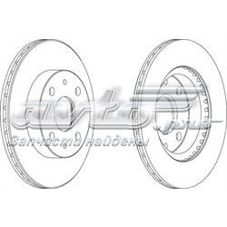 DDF1394 Ferodo Гальмо дискове переднє
