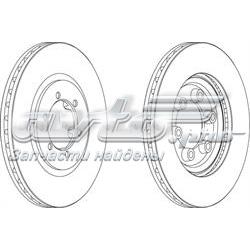 DDF1605 Ferodo Гальмо дискове переднє