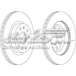DDF1223 Ferodo Гальмо дискове переднє