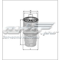 Фільтр паливний KC100 Mahle Original