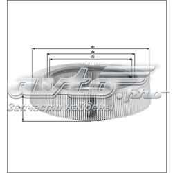 Купити A0010941704 Mercedes Автомобільний фільтр повітря