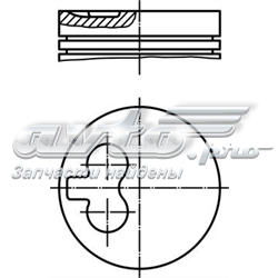 0098802 Mahle Original Поршень в зборі