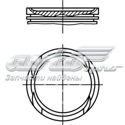 0100500 Mahle Original Поршень в зборі