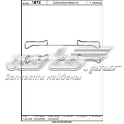 Комплект пружинок кріплення дискових колодок, передніх Quick Brake 1678 ціна, від 5.86 USD