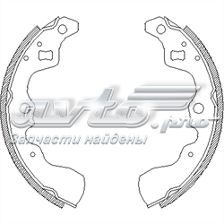 Колодки гальмові задні, барабанні C08007 Japan Cars