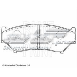 ADK84219 Blue Print Передні гальмівні колодки