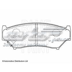 Передні тормозні колодки ADK84219 Blue Print