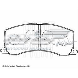 Передні тормозні колодки ADK84220 Blue Print