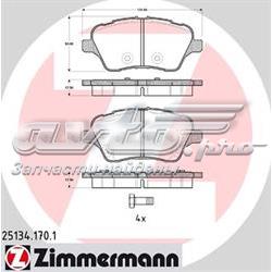 Гальмівні колодки Zimmermann 251341701 ціна, від 21.96 USD