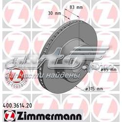 400361420 Zimmermann Гальмо дискове переднє