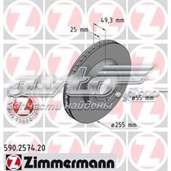 590257420 Zimmermann Гальмо дискове переднє