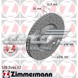 Диск переднього гальма Zimmermann 530246452 ціна, від 99.04 USD