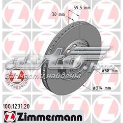 100123120 Zimmermann диск гальмівний передній