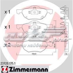 Гальмівні колодки Zimmermann 237201751 ціна, від 32.98 USD