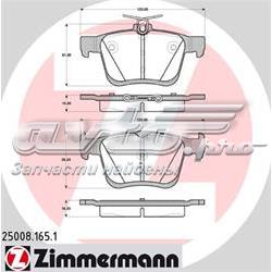 Задні гальмівні колодки Zimmermann 250081651 ціна, від 38.68 USD