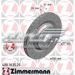 Купити 400363520 Zimmermann Диск заднього гальма