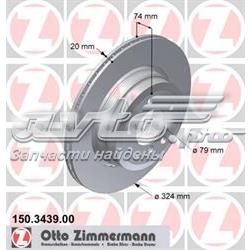 Задні дискові гальма Zimmermann 150343900 ціна, від 58.91 USD