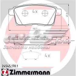 Тормозні колодки Zimmermann 245451701