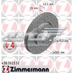 Диск переднього гальма Zimmermann 430262352 ціна, від 49.91 USD