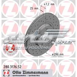 Купити 280317652 Zimmermann Ротор гальмівний