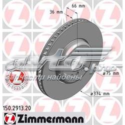 Диск гальмівний передній Zimmermann 150291320