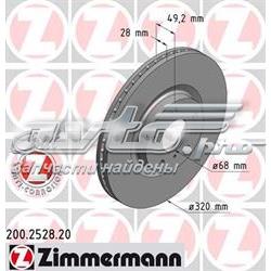 Гальмівні диски передні 200252820 Zimmermann