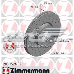 Гальмівні диски передні 285352452 Zimmermann