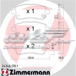 243461701 Zimmermann Передні гальмівні колодки
