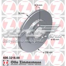 Гальмівні диски передні 600321800 Zimmermann
