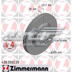 Гальмівні диски передні 430260220 Zimmermann
