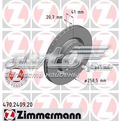Диск гальмівний передній Zimmermann 470240920