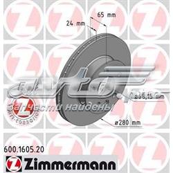 600160520 Zimmermann диск гальмівний передній