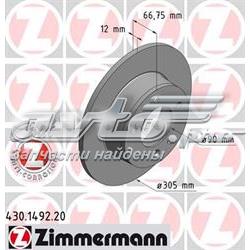 Купити 430149220 Zimmermann Диск заднього гальма