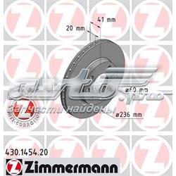 Диск переднього гальма Zimmermann 430145420 ціна, від 21.53 USD
