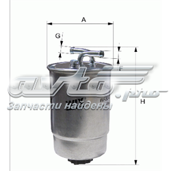 фільтр паливний wf8044 фільтр паливний wf8044