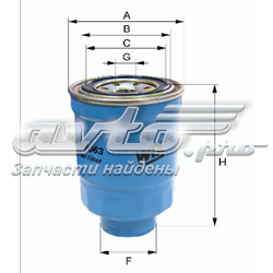 фільтр паливний wf8060 фільтр паливний wf8060
